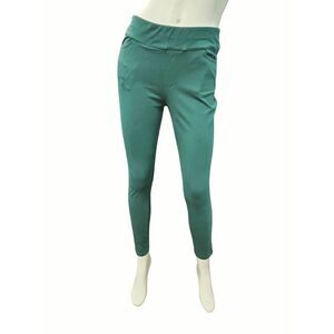 Susan Graver Green Stretch Pants SP Weekend Comfy Sweatpants Lounge